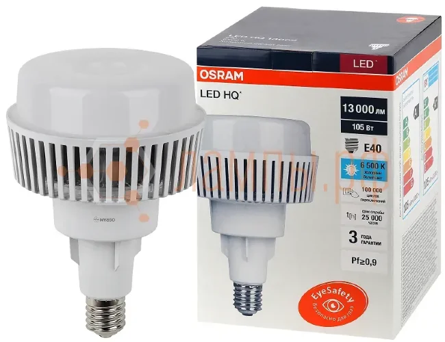 Лампа светодиодная 105W/6500K E40 | LED HQ 13000Lm 25000h | - OSRAM. Фото 5