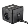 S-GCD2-1.5SBUH BLACK Удлинитель серии Standard, с-з, шнур 1.5м, 2 гнезда, 3 USB, 16А, держатель для телефона, Черный - фото 8