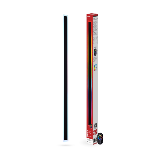 Светильник уличный светодиодный ДБУ MARS120-40RGB-SMART-ВL 40Вт 1200x80 с пультом ДУ IP54 черный IN HOME - Фото