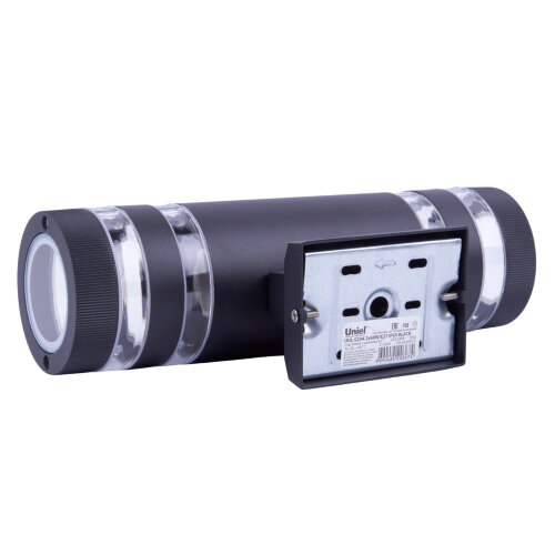 UUL-S20A 2x60W-E27 IP65 BLACK Светильник уличный, под две лампы Е27, Архитектурный накладной, Корпус черный, TM Uniel - фото 3
