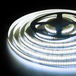 Светодиодная лента 24&amp;nbsp;В 16&amp;nbsp;Вт/м 240 Led/м 2835 IP65, холодный белый 6500 K, 5 м 24V 16W 240Led 2835 IP65 холодный белый, 5м (052993)