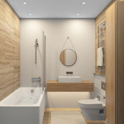 Встраиваемый влагозащищенный светильник, IP65, до 10 Вт, LED, GU5,3, белый, Denkirs DK3101-WH