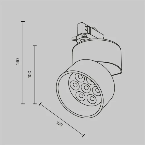 Трековый светильник Альфа / Alfa Trinity 2700K 15Вт 36° (Белый) TR199-3-15W2.7K-M-W - фото 10