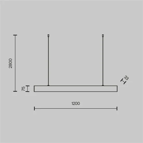 Подвесной светильник BASIS 4000K 1x40Вт 110° (Черный) - фото 5
