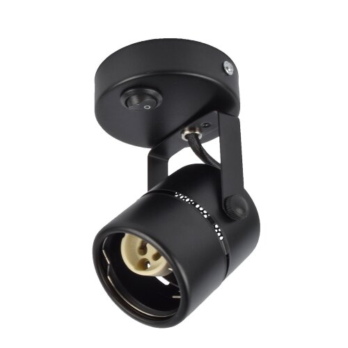 DLC-S612 GU10-B BLACK Светильник декоративный накладной, серия Sotto, Без лампы, цоколь GU10, Выкл, на корпусе, Металл, Черный, TM Fametto - фото 2