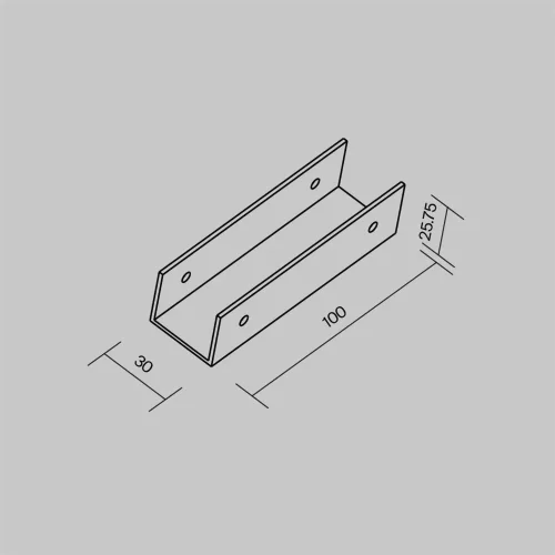 Коннектор прямой для профиля Elasity IP (Белый) - фото 2