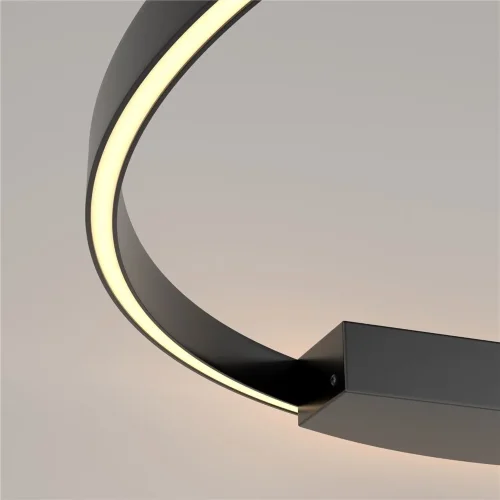 Настенный светильник (бра) Rim 3000К 51Вт (Черный) - фото 4