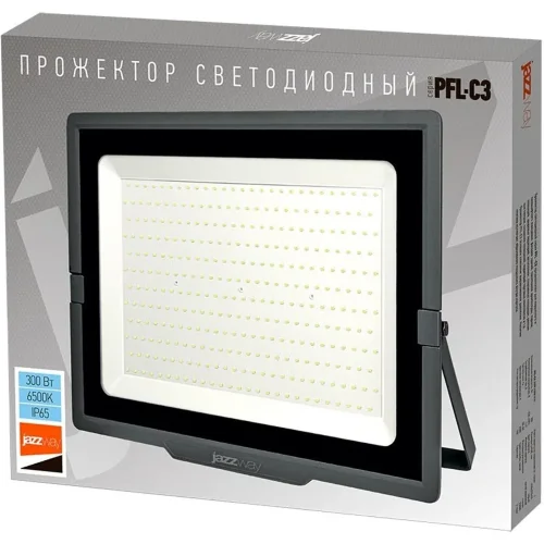Прожектор светодиодный PFL-C3 300Вт 6500К IP65 ДО с клапаном закален. прозр. стекло Pro JazzWay 5032156 - фото 5