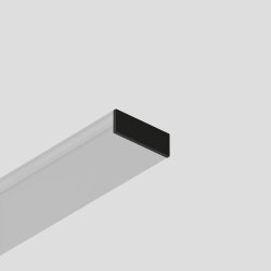 Комплект торцевых заглушек (2 шт.) для треков Air, серия Base, пластик, чёрный, Denkirs TR5235-BK