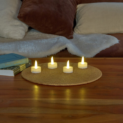 ULD-F070 WARM WHITE TEACANDLE SET4 Фигура светодиодная Свеча-таблетка на батарейках CR2032 в-к, в составе набора из 4 штук, 1 светодиод, Теплый белый свет, TM Uniel - фото 6
