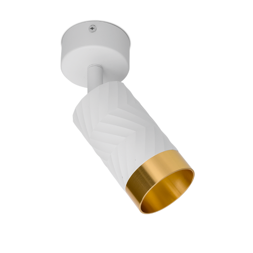 Светильник WOLTA WSL-GU10/S09WG под лампу GU10 Белый / Золотой LINEA - фото 5.