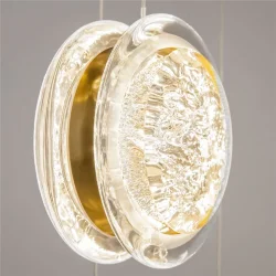 Подвесной светильник Pharao 3000К 56Вт (Черный и Латунь)