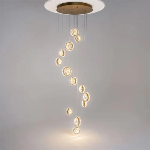 Подвесной светильник Pharao 3000К 56Вт (Черный и Латунь) - фото 3