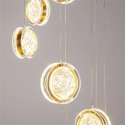 Подвесной светильник Pharao 3000К 56Вт (Черный и Латунь)