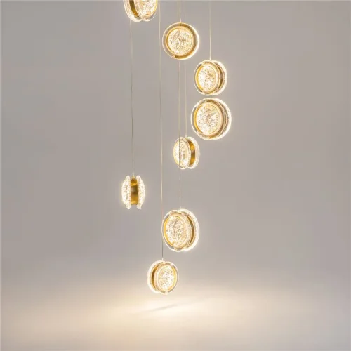 Подвесной светильник Pharao 3000К 56Вт (Черный и Латунь) - фото 6