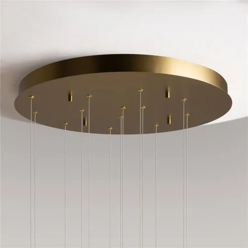 Подвесной светильник Pharao 3000К 56Вт (Черный и Латунь) - фото 7