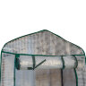 UGH-R10 H125 GREEN-WHITE Парник-стеллаж для рассады, 3 полки, 60x40x125см, Металлическая труба в ПВХ, цвет зеленый, Тент из армированного полиэтилена 135г-м2, цвет сетки белый, TM ФитоЛето - фото 8