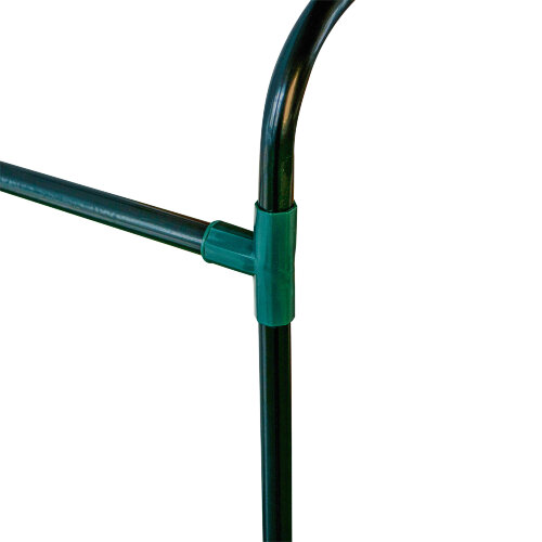 UGH-R10 H125 GREEN-WHITE Парник-стеллаж для рассады, 3 полки, 60x40x125см, Металлическая труба в ПВХ, цвет зеленый, Тент из армированного полиэтилена 135г-м2, цвет сетки белый, TM ФитоЛето - фото 14