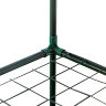 UGH-R10 H125 GREEN-WHITE Парник-стеллаж для рассады, 3 полки, 60x40x125см, Металлическая труба в ПВХ, цвет зеленый, Тент из армированного полиэтилена 135г-м2, цвет сетки белый, TM ФитоЛето - фото 15