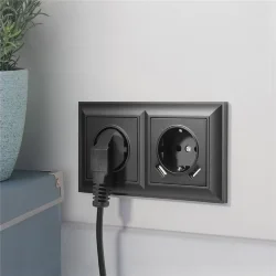 Рамка из пластика на 2 поста Fiore черный W0022208