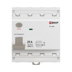 Выключатель дифференциального тока 4п 25А 30мА тип AC 6кА ВД-100N электромех. PROxima EKF E1046M2530