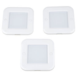 ULM-F41-6W-4200K-DIM SENSOR IP20 WHITE Светильник светодиодный накладной, ультратонкий с бесконтактным выключателем, набор из 3-х шт, Квадратный, 85х85х6.5мм, 255Lm, Белый