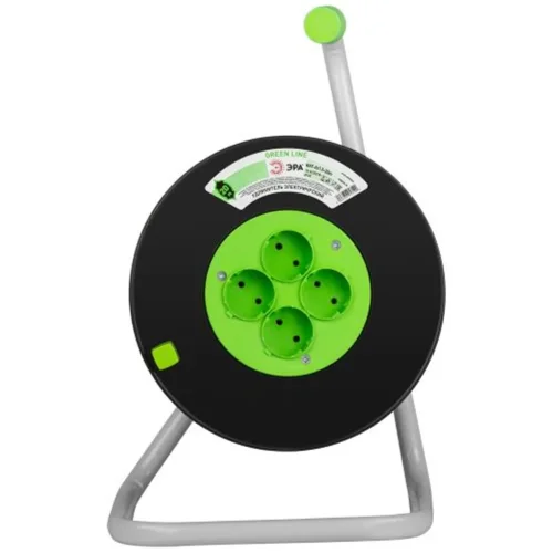 Удлинитель на пластик. катушке 4х20м без заземл. KAT-2x1.5-20m Greenline ПВС 2х1.5 Эра Б0065106 - фото 2