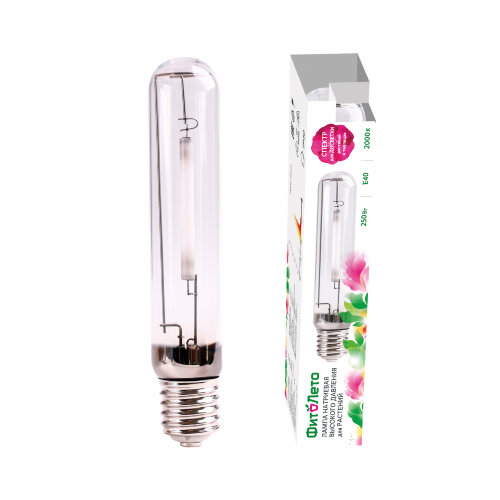 HSL-T48-250-2000K-E40-CL PLANT Лампа натриевая высокого давления для растений, Форма T, прозрачная, Теплый белый свет 2000К + спектр для фотосинтеза, Картон, ТМ ФитоЛето - фото 8