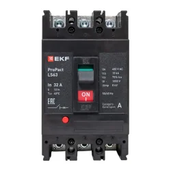 Выключатель автоматический 3п 32А 15кА LS63 ProPact EKF mccb-63-15-3-32-ls