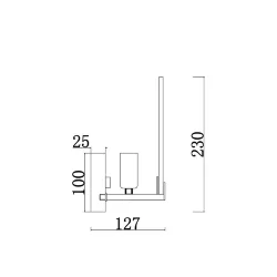 Настенный светильник (бра) Freya FR5197WL-01CH (Хром)