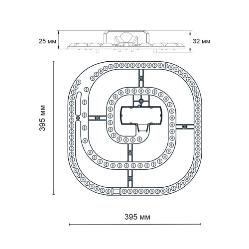 LED модуль с драйвером и линзованным рассеивателем на магнитах с ДУ «LED МОДУЛИ» 357770 (накладной). Фото 2.