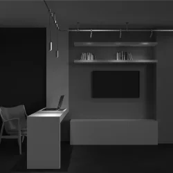 Трековый подвесой светильник Focus Led Flarity 3000K 12Вт 36° (Платина)