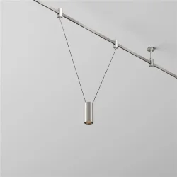 Трековый подвесой светильник Focus Led Flarity 3000K 12Вт 36° (Платина)