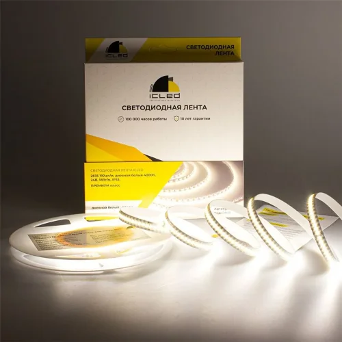Светодиодная лента Class Premium, 2835, 240 led/m, day white, 24V, IP33, RN18 - фото I