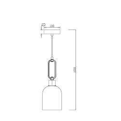 Подвесной светильник Freya FR5178PL-01N (Хром)