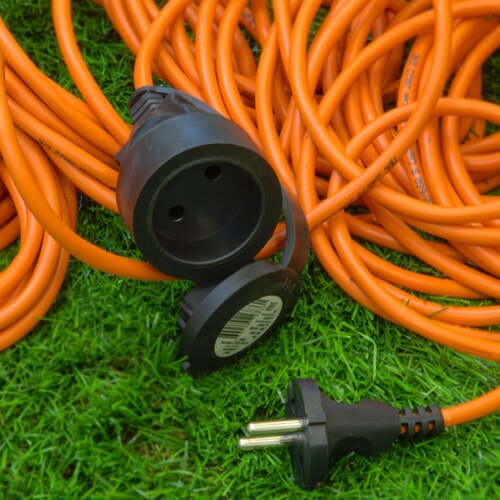 UG -UCK-1N-2x0.75-20M-O IP44 ORANGE Удлинитель силовой в бухте, б-з, 1гнездо, 20м ПВС 2х0.75, 6A, Оранжевый, TМ Uniel - фото 6