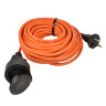 UG /UCK-1N/2x0,75/20M/O IP44 ORANGE Удлинитель силовой в бухте, б/з, 1гнездо, 20м (ПВС 2х0,75), 6A. Оранжевый. TМ Uniel - фото