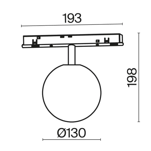 Трековый светильник Luna Exility 2700-6000K 5Вт 360° Dim Dali1 (Черный) - фото 2