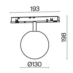 Трековый светильник Luna Exility 2700-6000K 5Вт 360° Dim Dali1 (Черный)