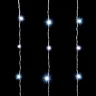 Гирлянда Занавес Облегченный 2 x 3 м Белый 220В, 600 LED, Провод Прозрачный ПВХ, IP54. Фото 2.