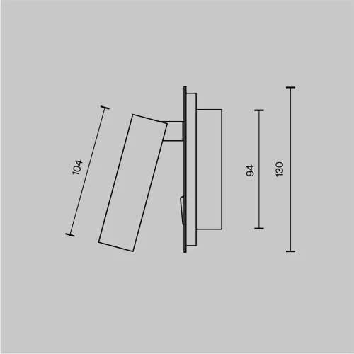 Настенный светильник (бра) Ios 176 3000К 9Вт IP 20 (Белый) - фото