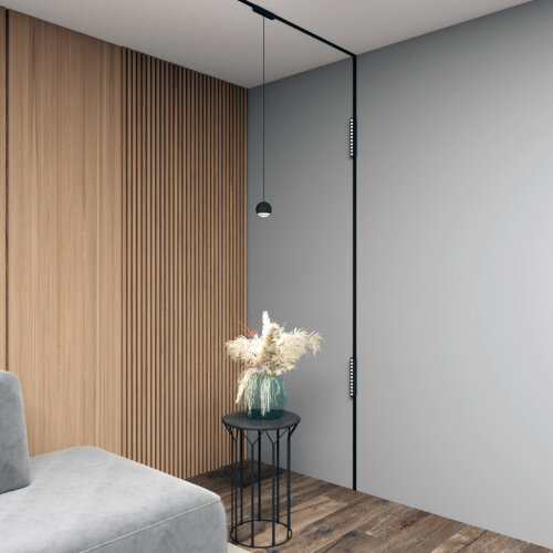 DK5346-BK Светильник для трека Air, серия Hang 4000 со светодиодом, ?80*76мм, 48V DC, 5W, RA?95, 120°, 4000K, IP20, черный, алюминий. Фото 6