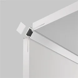 Алюминиевый профиль встраиваемый скрытого монтажа 46x23 (Серебро, 2 м), ALM-4623-S-2M (Серебро) ALM-4623-S-2M