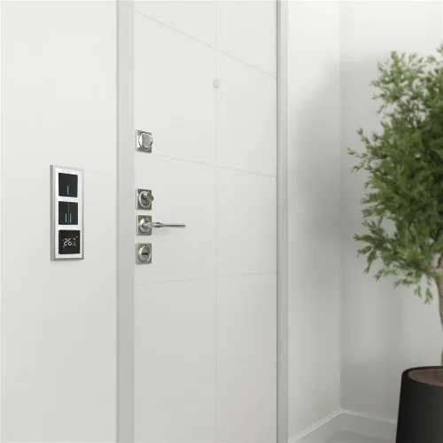 Рамка из металла на 3 поста Baguette белый/серебро W0032850 - фото 3