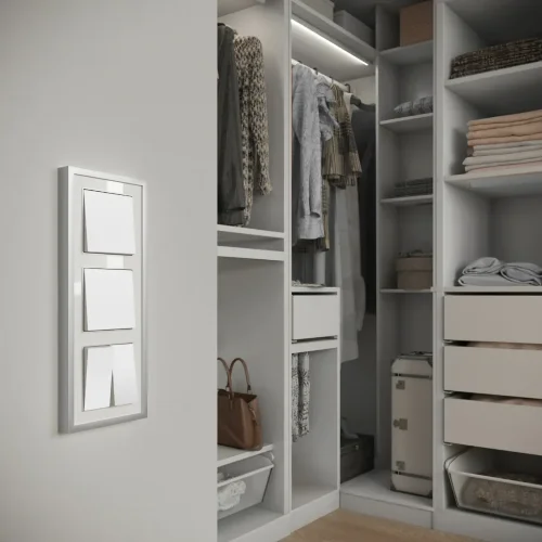 Рамка из металла на 3 поста Baguette белый/серебро W0032850 - фото 4