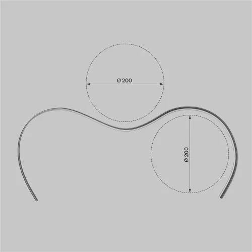 Алюминиевый профиль накладной с вертикальным изгибом 18x06 (Серебро) - фото 4