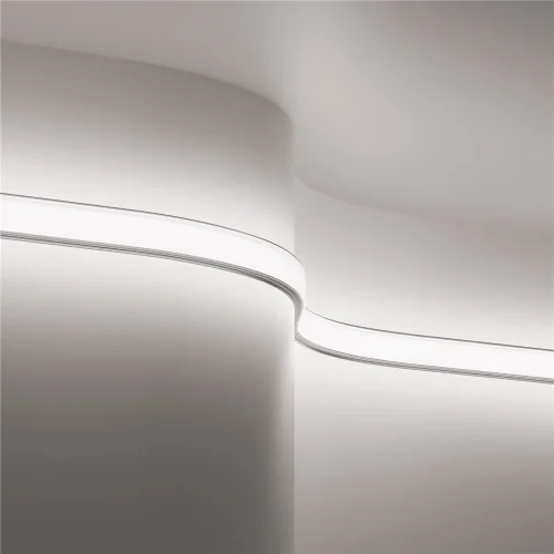 Алюминиевый профиль накладной с вертикальным изгибом 18x06 (Серебро) - фото 5