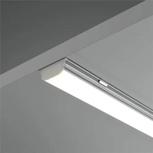 Алюминиевый профиль накладной с вертикальным изгибом 18x06 (Серебро) - фото 7