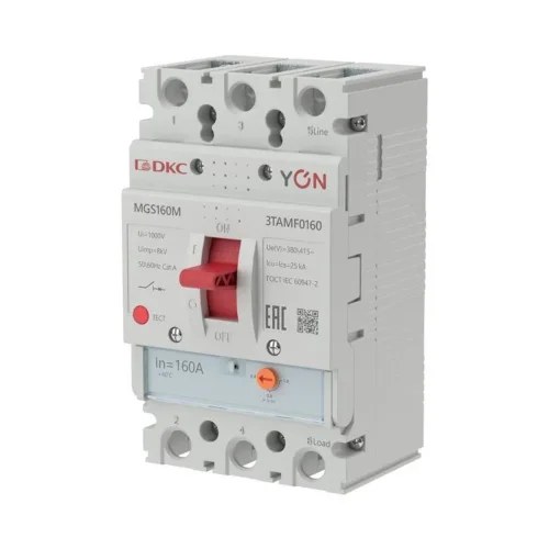 Выключатель автоматический MGS160 3P 128-160A 25kA YON MGS160M-3TAMF0160 - фото