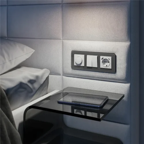 Розетка с заземлением, шторками и USB тип A+C (белый) W1171701 - фото 2